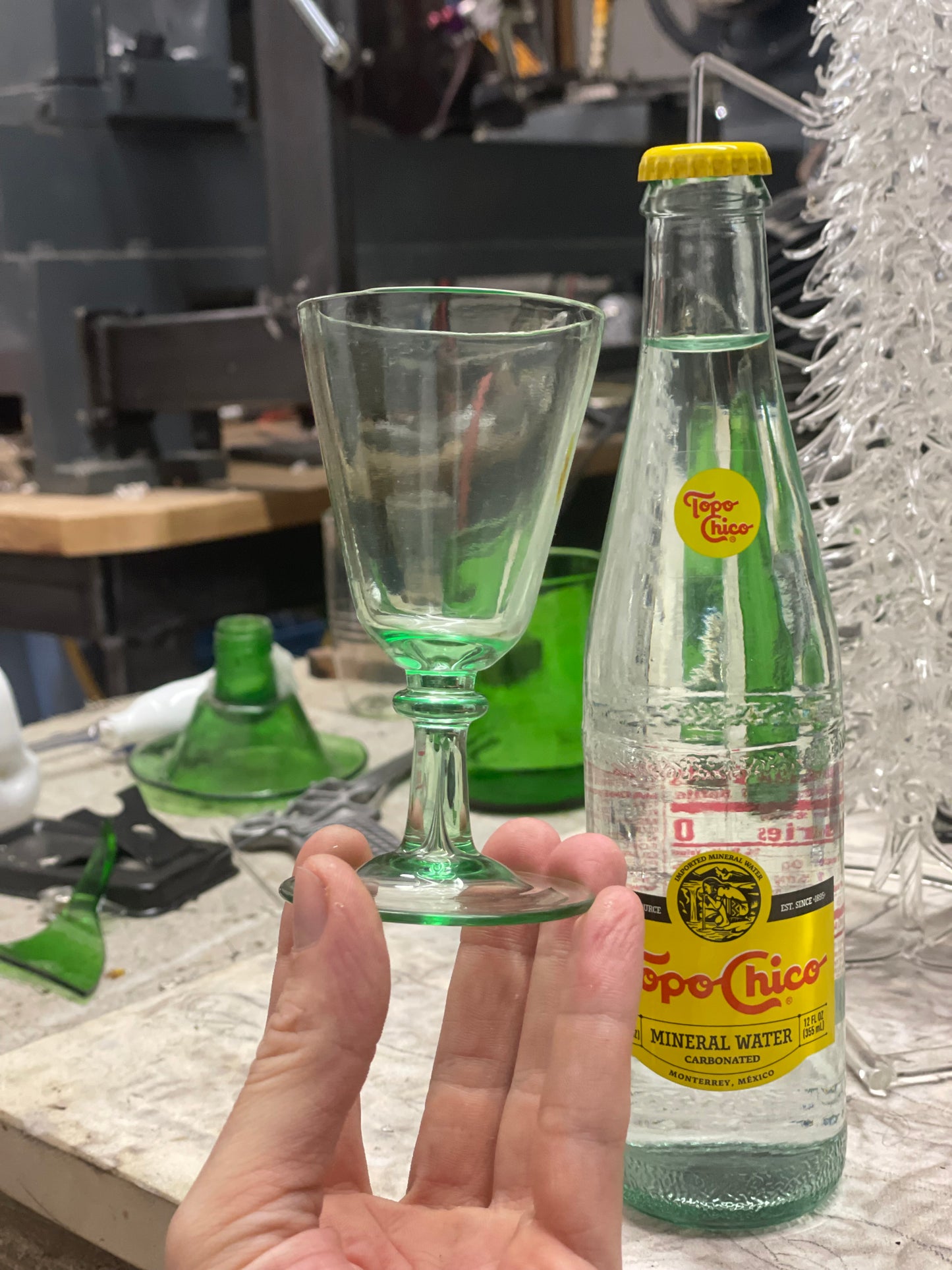Recycled Topo Chico Cordial Glass